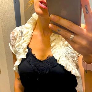 Papaya Small cream jacket - short sleeve - size M